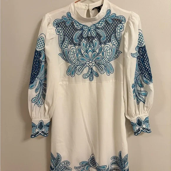 white christmas dresses Light blue, Tan, Cream Dress – At Consignments Edge main image 1